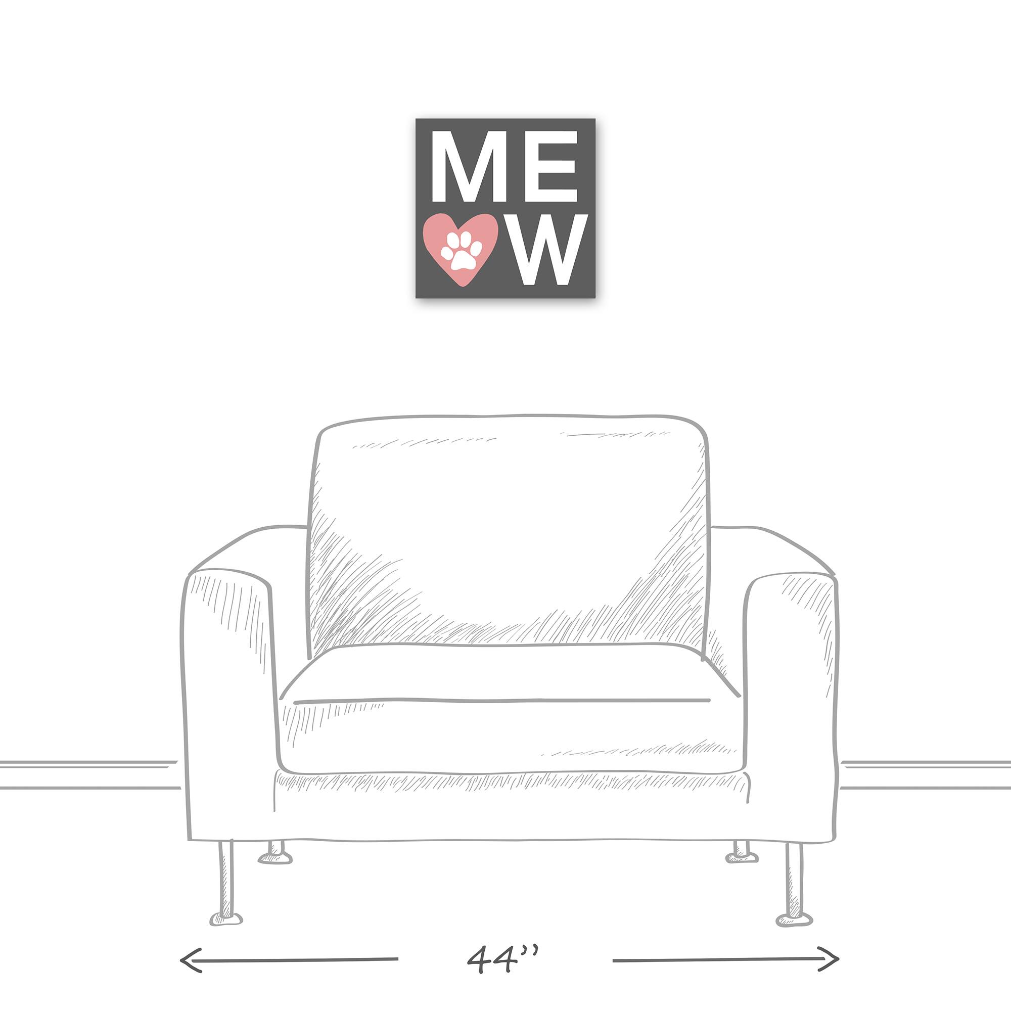 Meow Canvas Wall Art